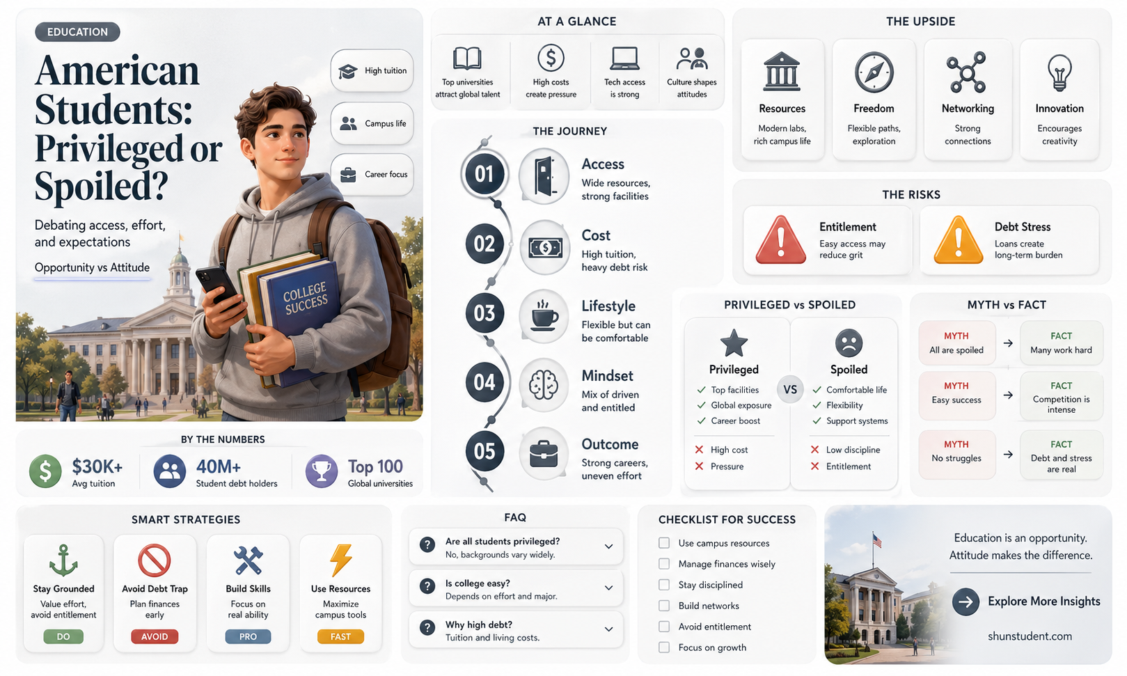are american university students spoiled