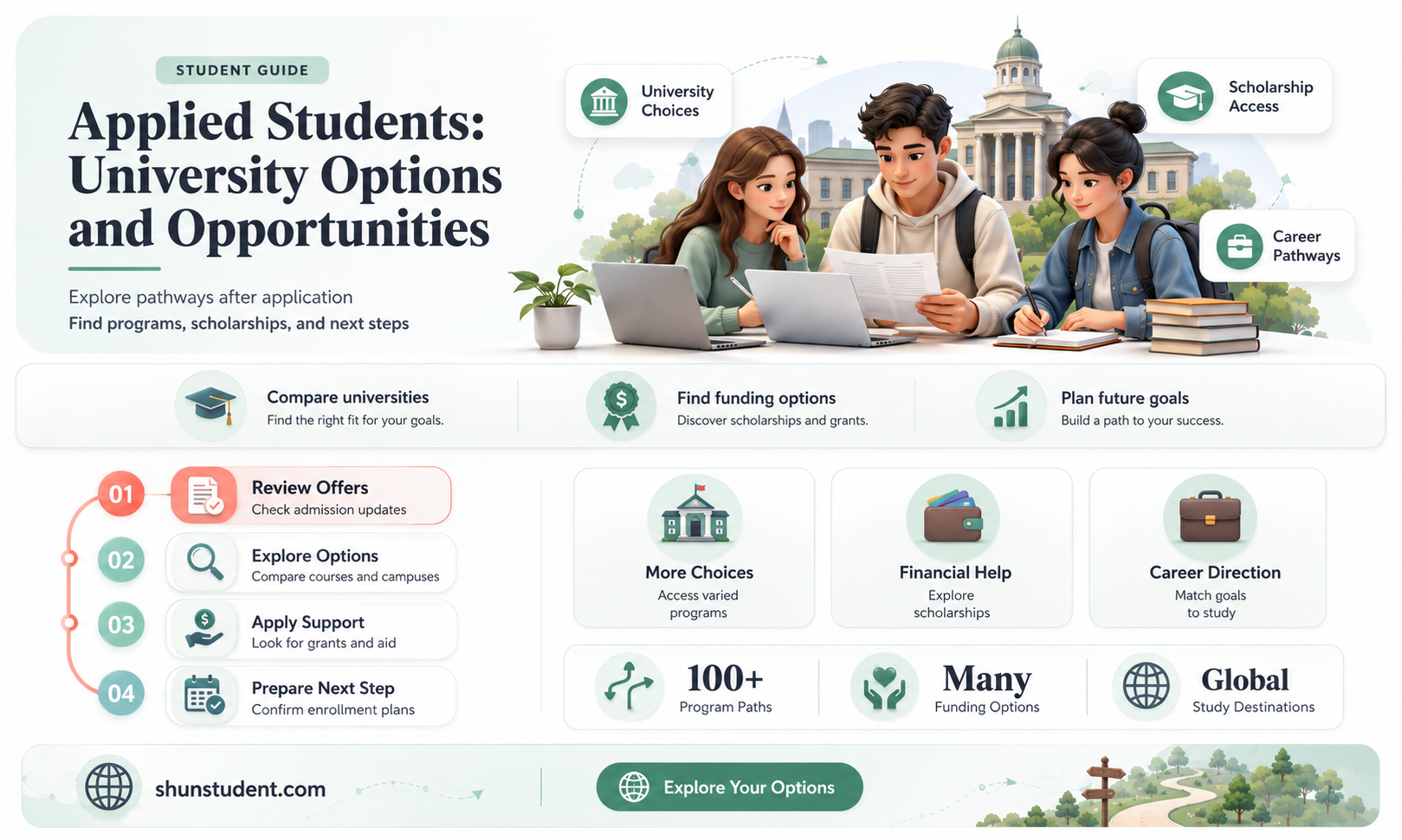 can applied students go to university
