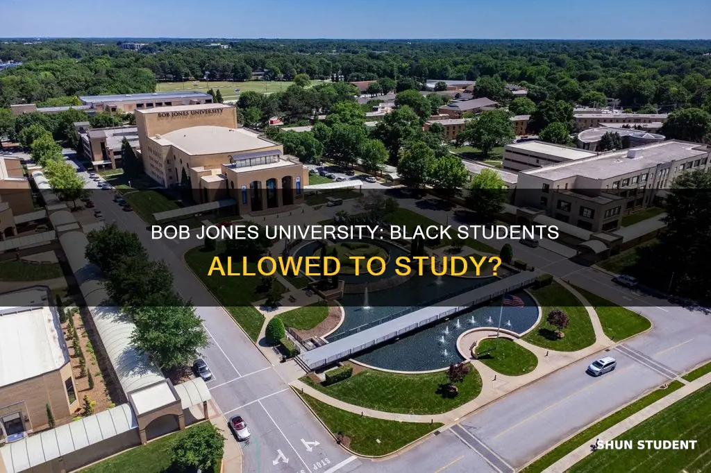 are black students allowed to study at bob jones university