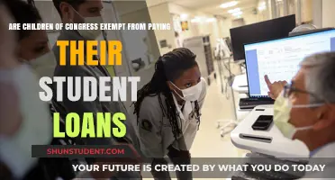 Congress Kids: Student Loan Exemptions?