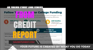 Forgiven Student Loans: Do They Disappear from Your Credit Report?