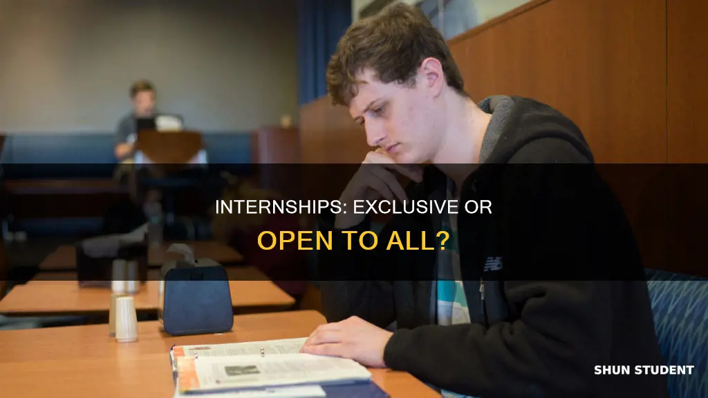 are internships at univiersities only for students of those universities