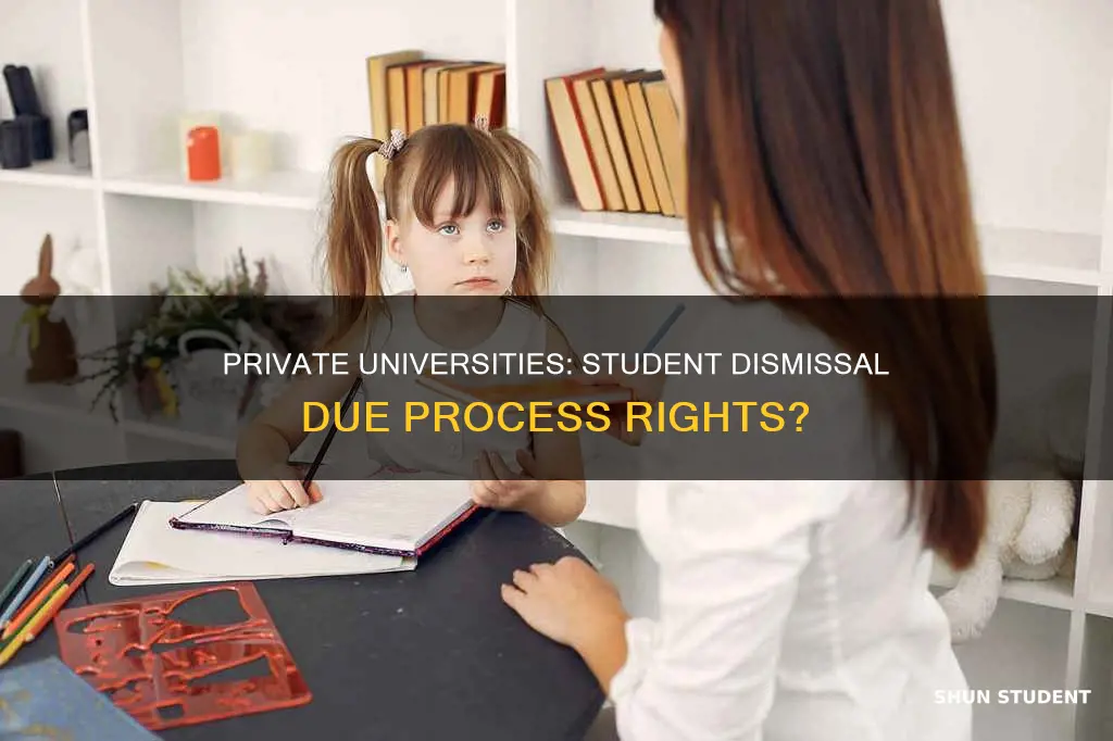 are private universities required to affor dismissed students due process