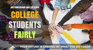 Can Professors Ensure Fair Teaching for College Students?