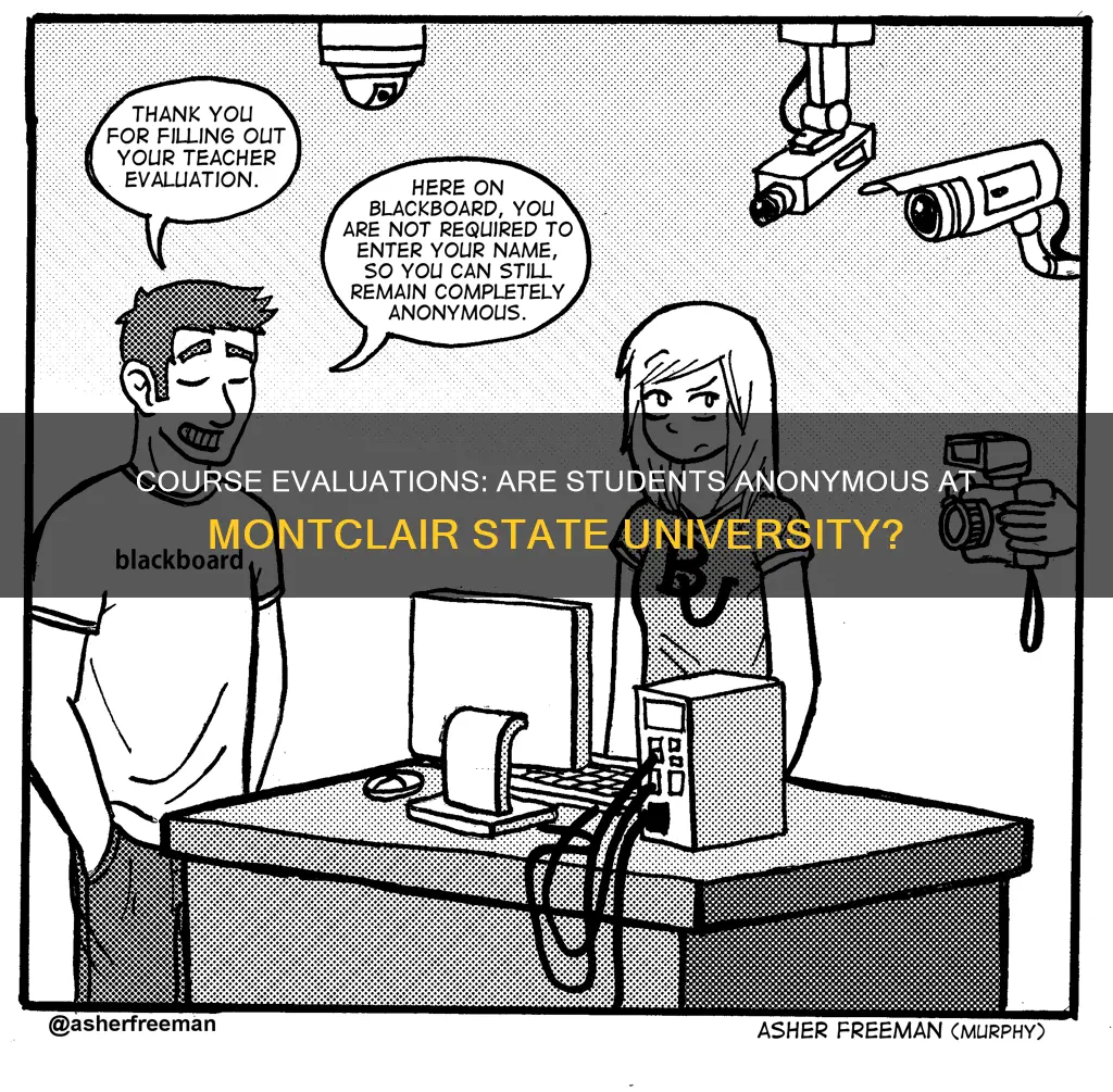 are student course evulations anonymous at montclair state university