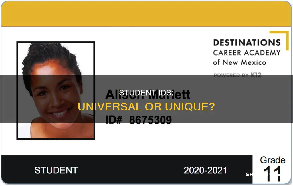 are student ids universal