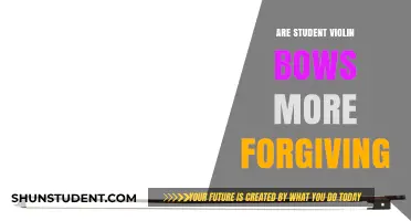 Student Violin Bows: Are They More Forgiving for Beginners?