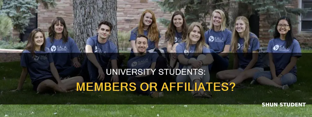 are students affiliated to universities