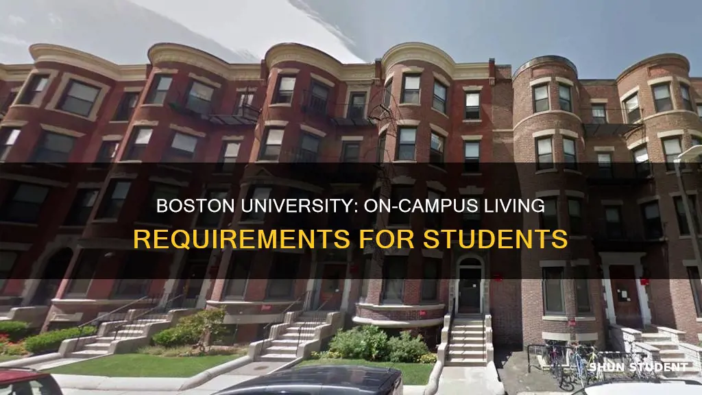 are students required to live on campus at boston university