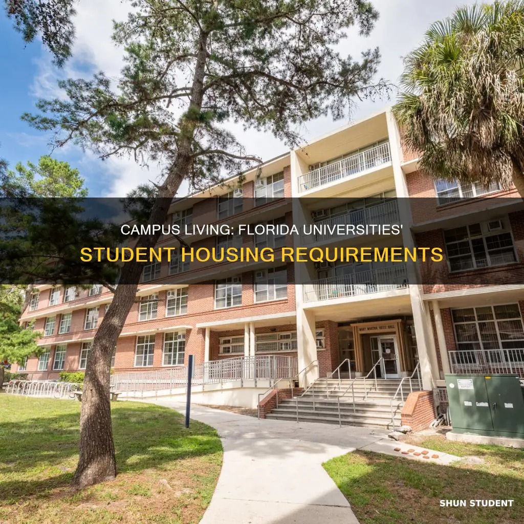 are students required to live on campus at florida universities