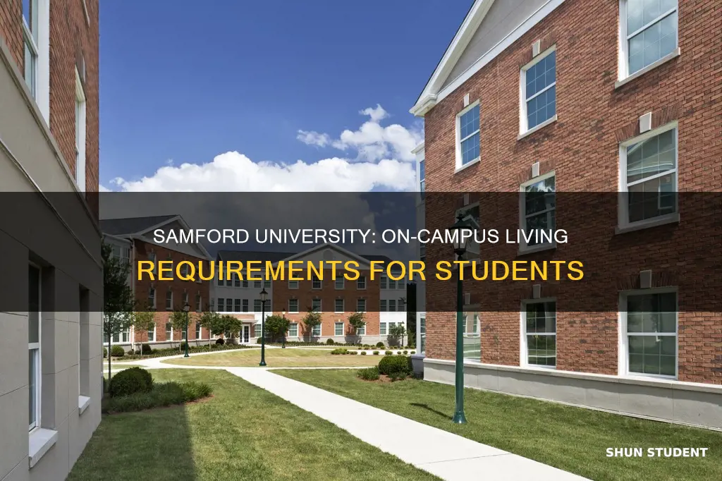 are students required to live on campus at samford university