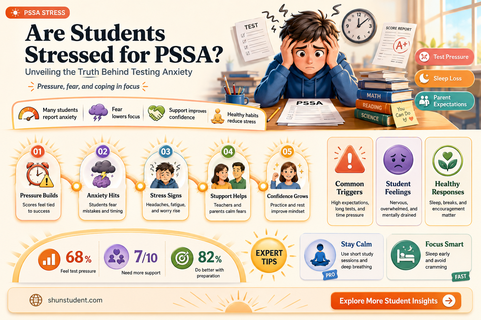 are students stressed for pssa