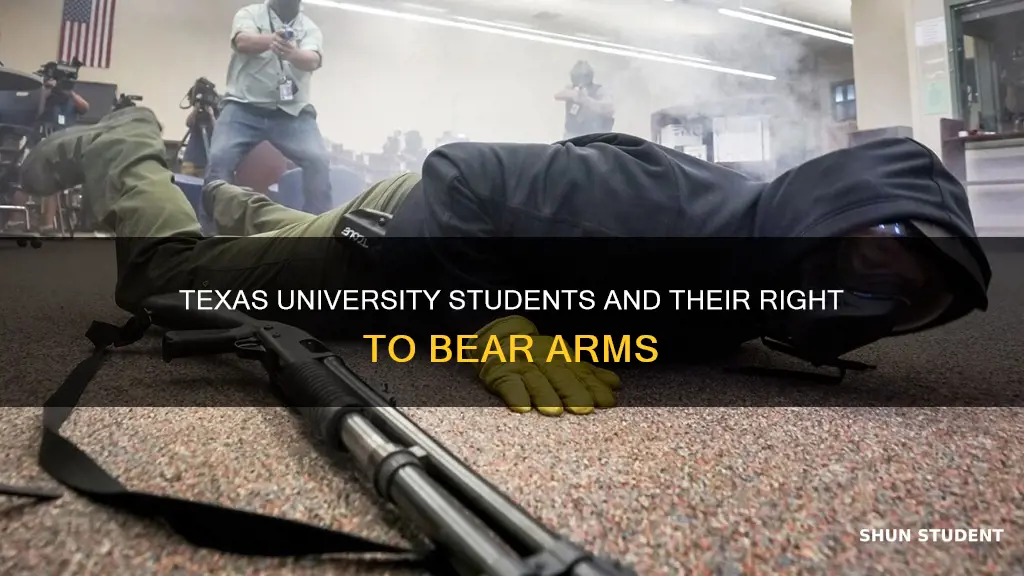 are texas university students allowed to carry firearms