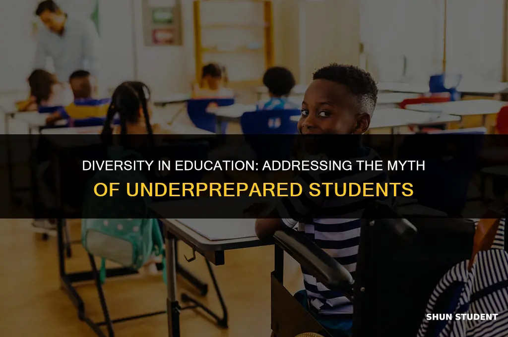 are underprepared students considered diverse