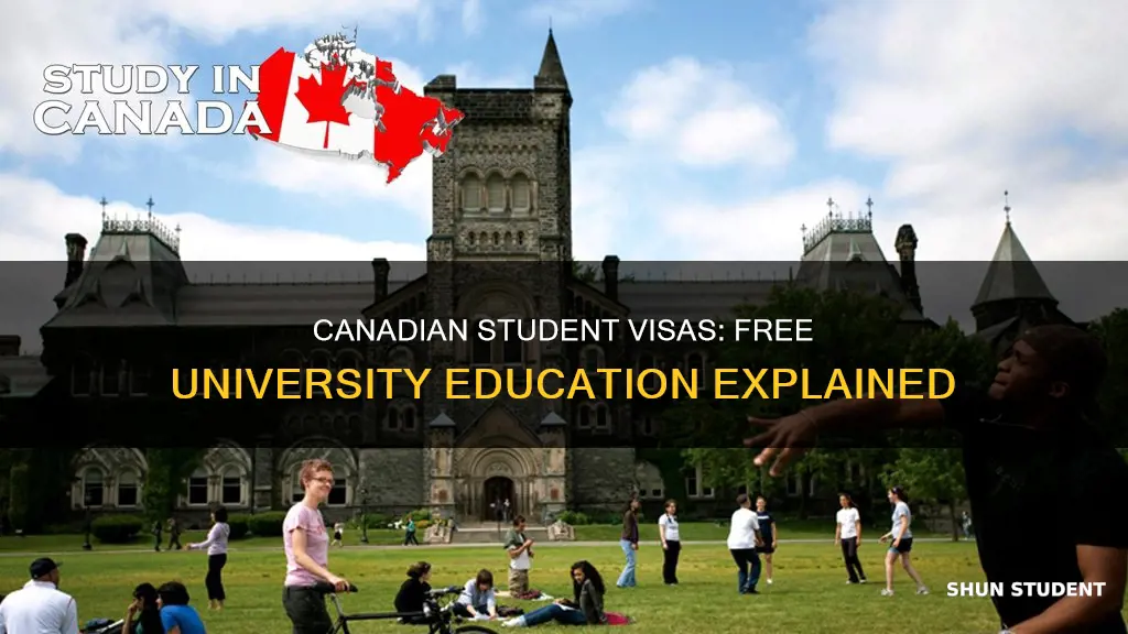 are universities in canada free on student visa