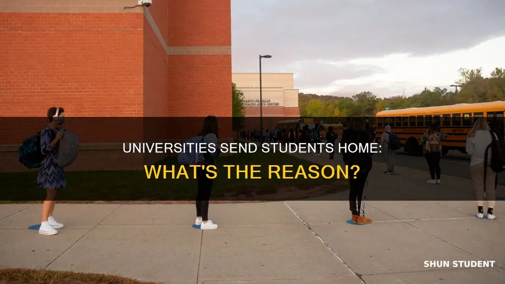 are universities sending students home