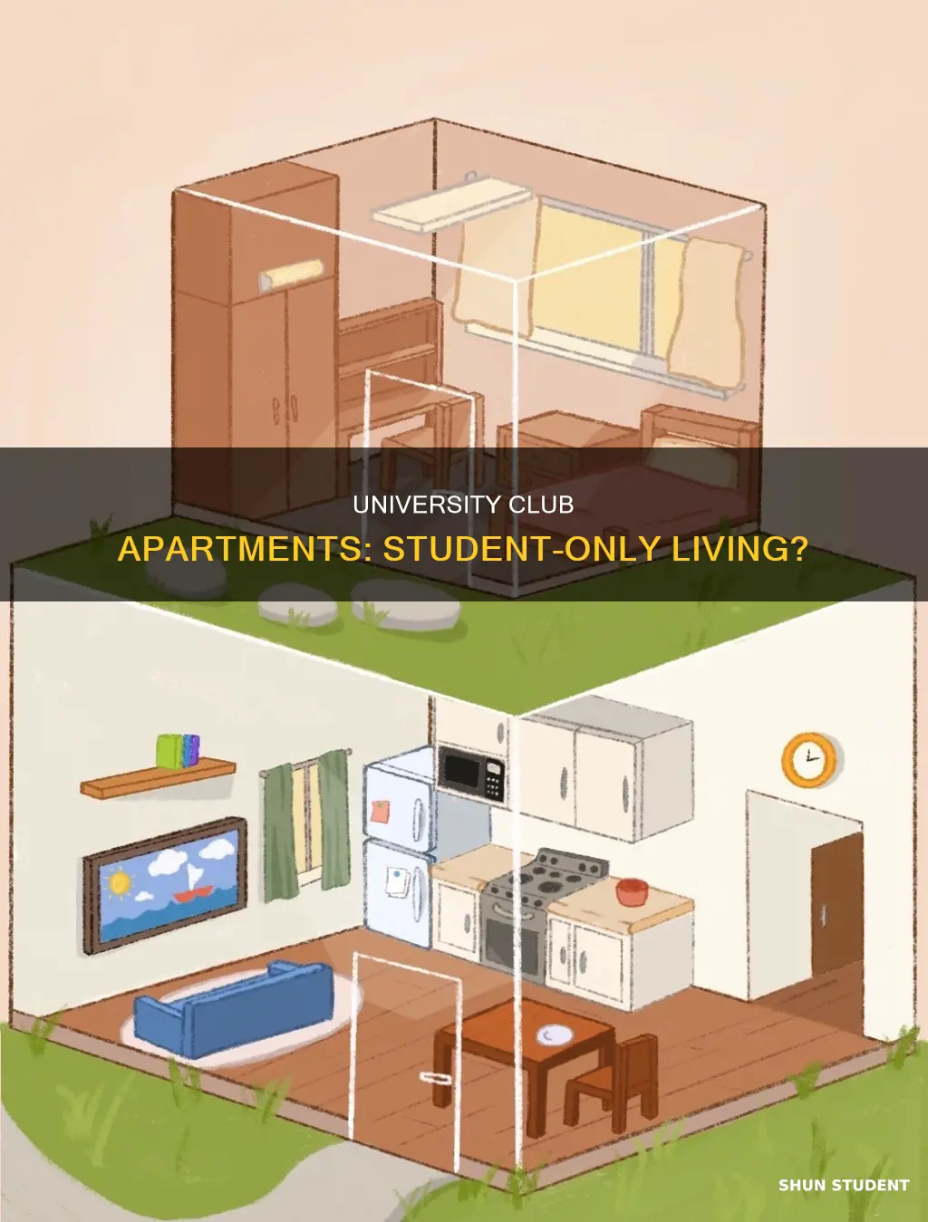 are university club apartments only for students