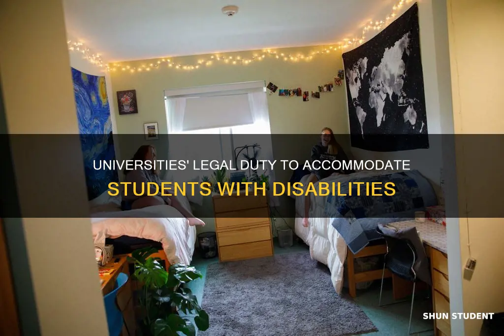 are university required by law to accommodate student with disabilities