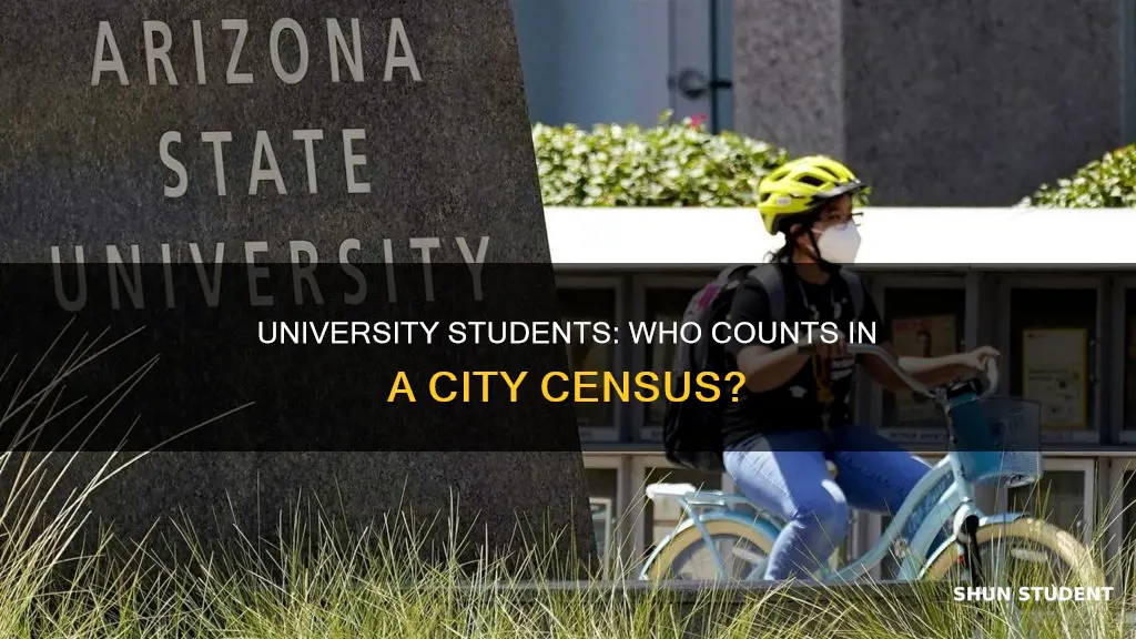 are university students included in a city census