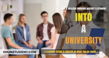 Provost Power: Can They Admit Students?