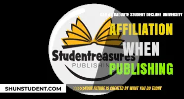 Graduate Students: University Affiliation and Publishing