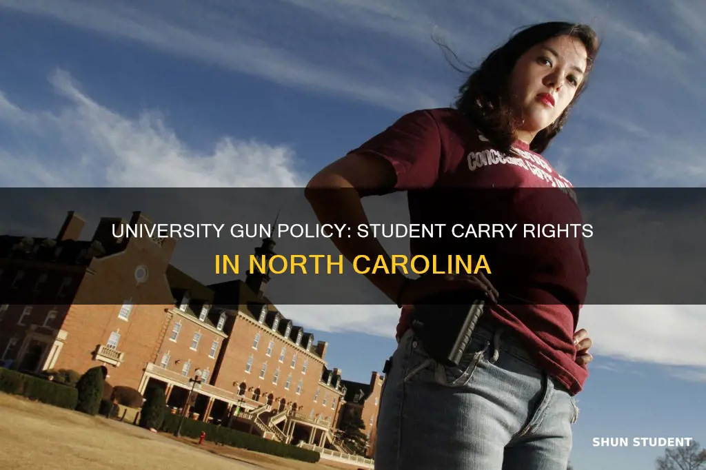 can a nc university choose to allow students to carry