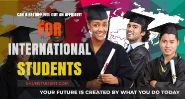 Retiree Affidavit Support for International Students