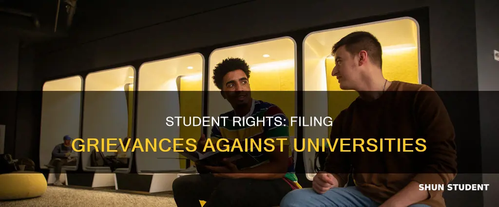 can a student file a grievance against a university