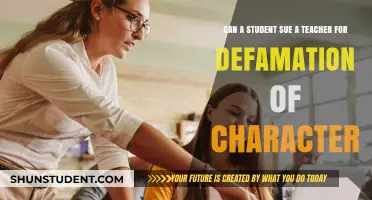 Can Students Sue Teachers for Defamation of Character? Legal Insights
