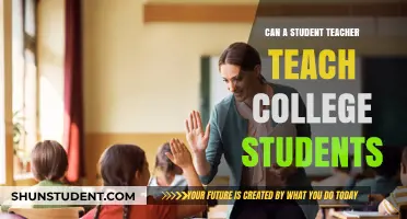 Can Student Teachers Effectively Teach College Students? Exploring the Potential