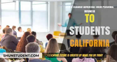 California Teachers: Ethical Boundaries of Promoting Personal Businesses to Students