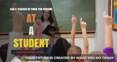 Can Teachers Be Fired for Cursing at Students? Legal Insights