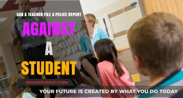 Can Teachers File Police Reports Against Students? Legal Insights