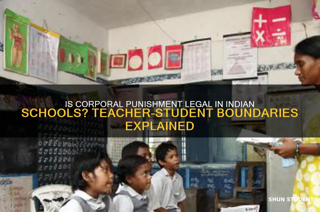 can a teacher hit a student in india