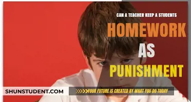 Can Teachers Legally Withhold Student Homework as Punishment?