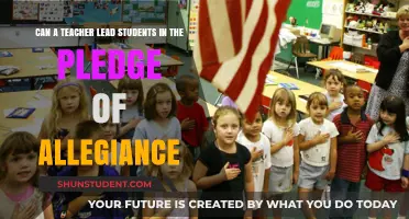 Can Teachers Lead the Pledge of Allegiance in Schools?