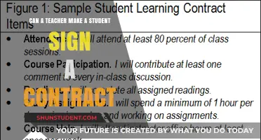 Can Teachers Legally Require Students to Sign Contracts?