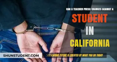 Can Teachers Press Charges Against Students in California? Legal Insights