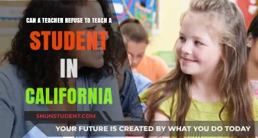 Can California Teachers Legally Refuse to Teach Specific Students?