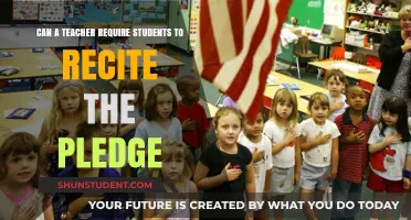 Can Teachers Mandate Pledge Recitation in Schools? Legal Insights