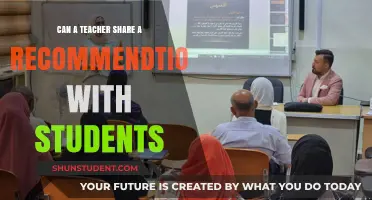 Teachers Sharing Recommendations: Ethical Boundaries and Student Benefits Explored