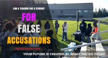 Can Teachers Sue Students for False Accusations? Legal Insights