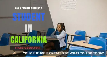 Can Teachers Suspend Students in California? Legal Insights Explained