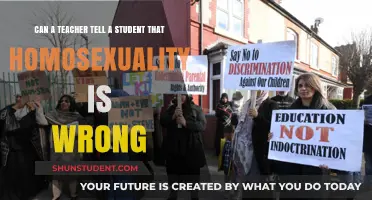 Can Teachers Impose Moral Views on Homosexuality in Schools?