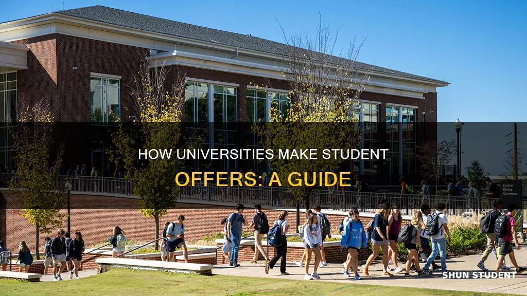 can a university make a student an offer