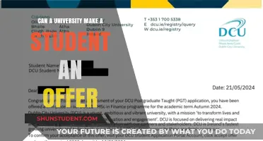 How Universities Make Offers to Students