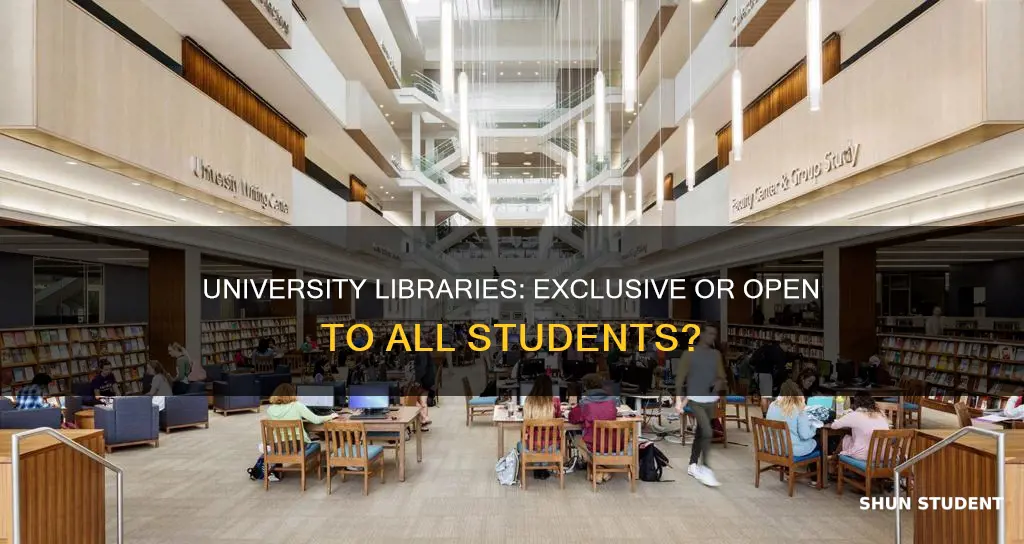 can any student use any university library