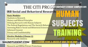 University Students: Can They Complete Citi Human Subjects Training?