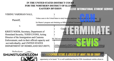 International Student Services: SEVIS Termination Factors
