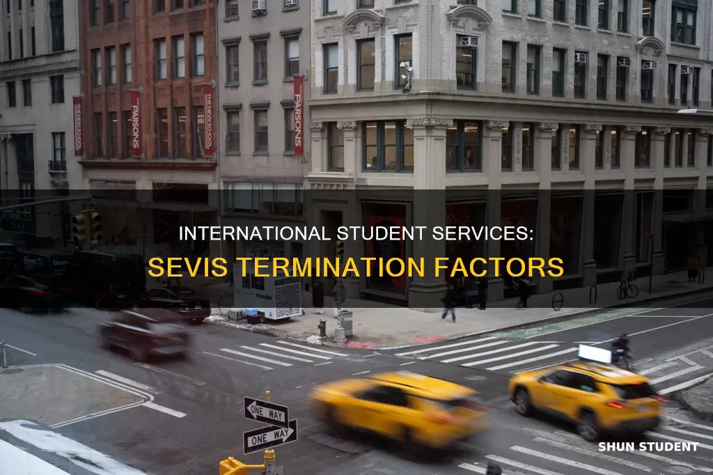 can college international student service can terminate sevis